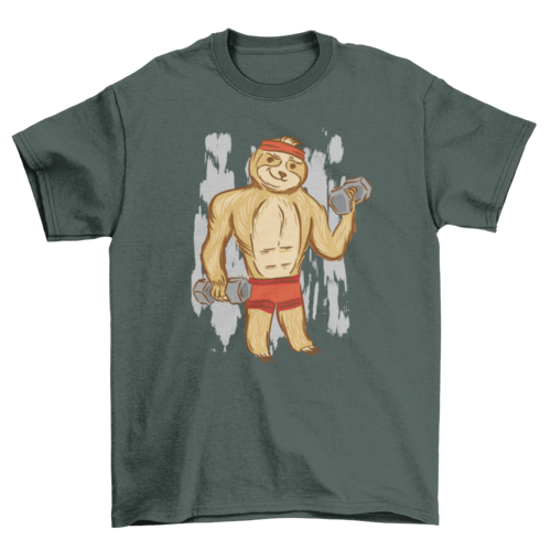 Fitness sloth t-shirt