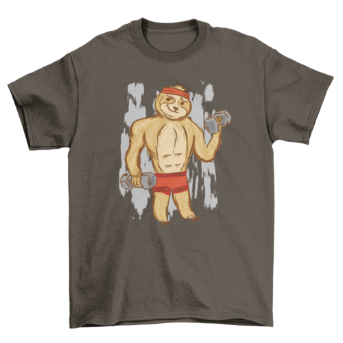 Fitness sloth t-shirt