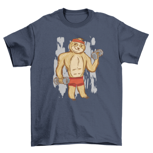 Fitness sloth t-shirt