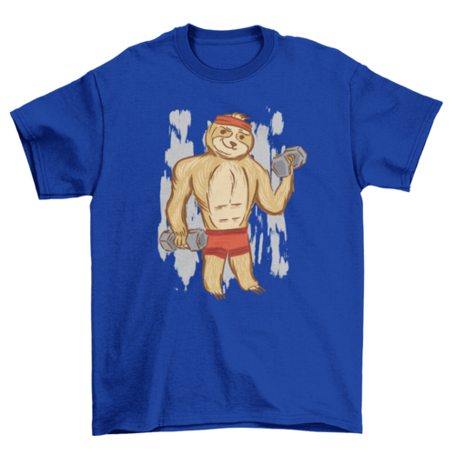 Fitness sloth t-shirt