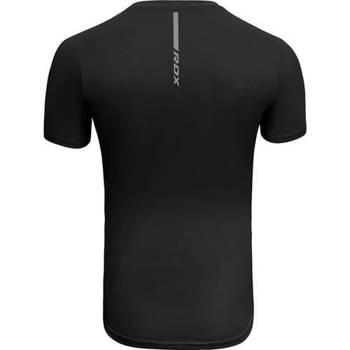RDX T2 Black Short Sleeves Sweat-Wicking Gym T-Shirt